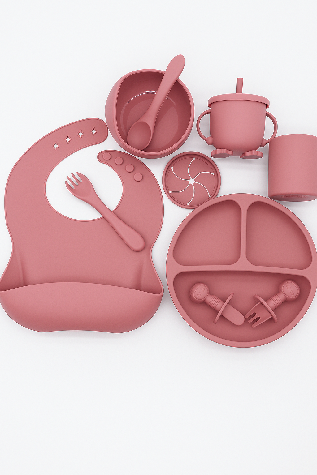 Snazzio 6-in-1 Silicone Baby Dining Set