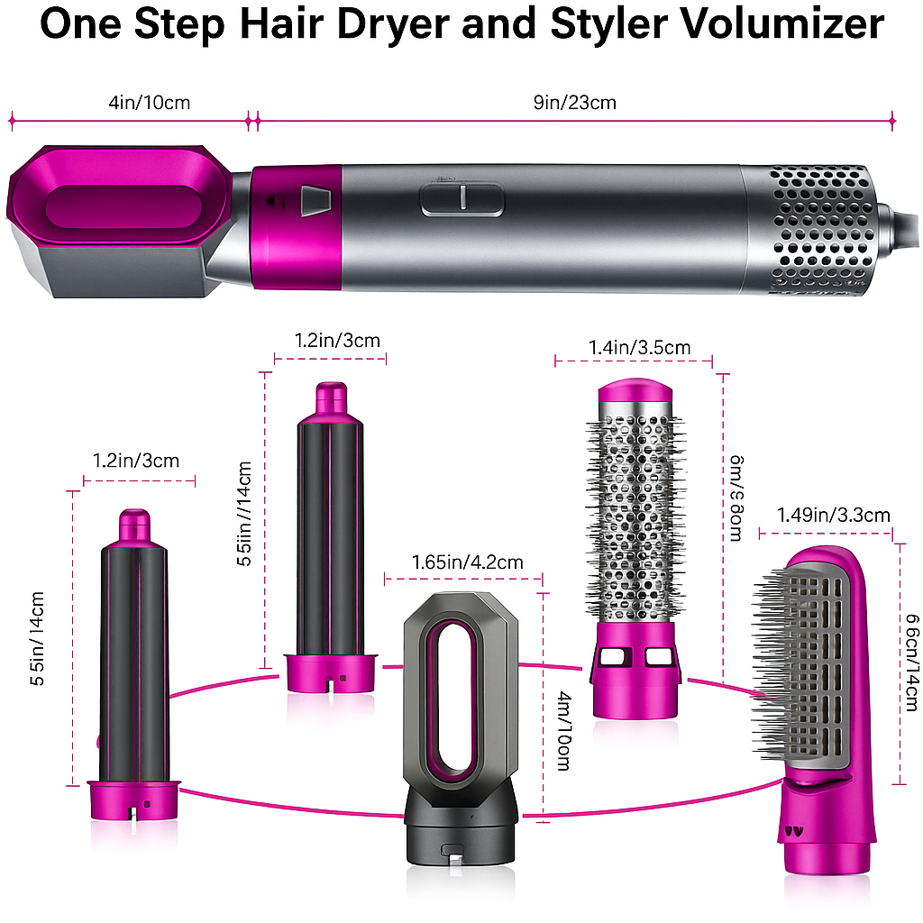 5 in 1 Snazzio Multifunctional Hair Dryer